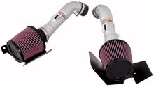 Load image into Gallery viewer, K&amp;N 350z Dual Silver Typhoon Short Ram Intake