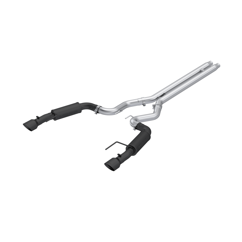 MBRP Ford Mustang GT S650, 5.0 3in Cat-Back Dual Split Black-Coated Aluminized Steel
