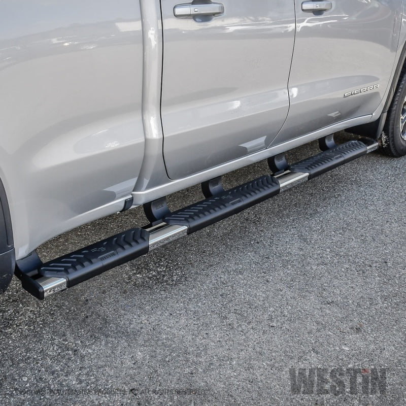 Westin Chevrolet Silverado/Sierra 1500 Crew Cab (5.5ft) R5 Modular Nerf Step Bars - SS