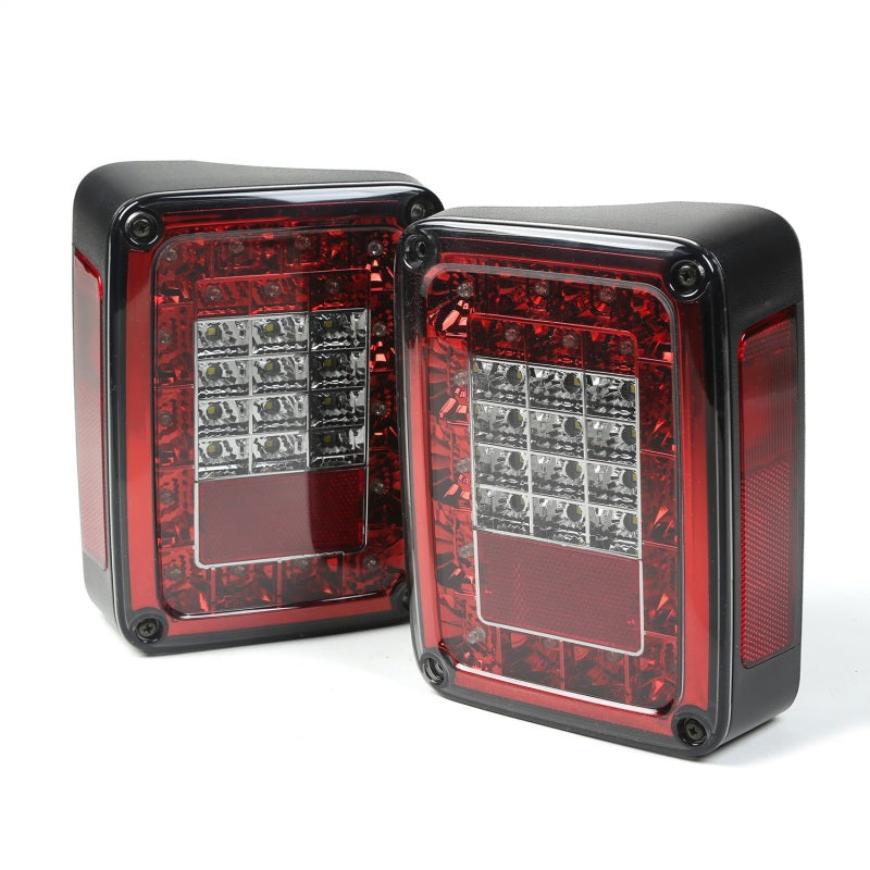 Rugged Ridge Led Tail Light Set Smoke Jeep Wrangler