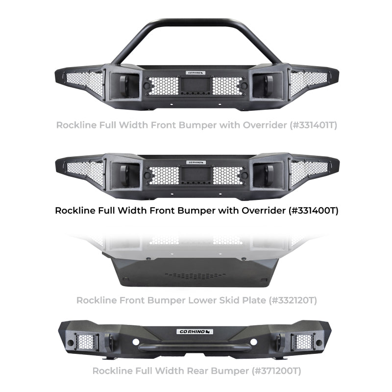 Go Rhino Ford Bronco (2 and 4 Door) Rockline Full Width Bumper