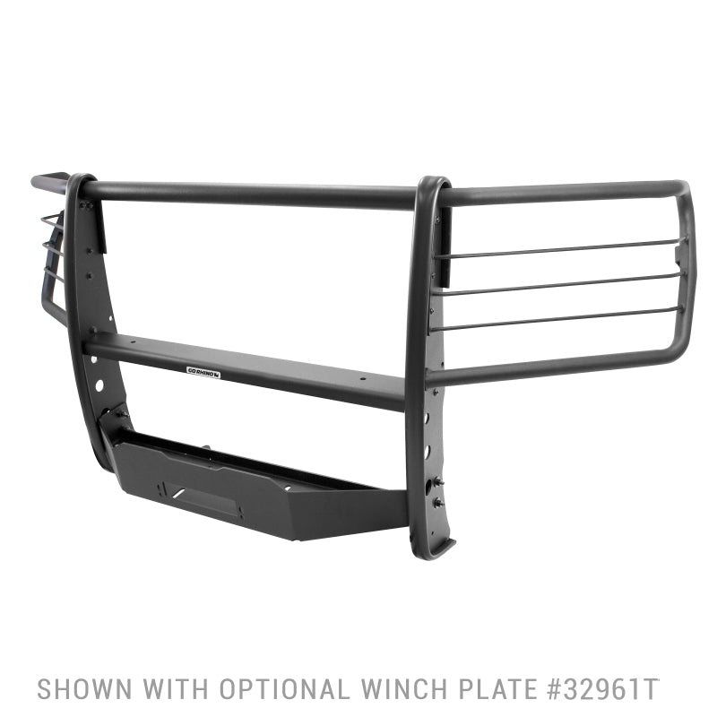 Go Rhino Ford F-150 3100 Series StepGuard Center Grille + Brush Guard - Tex. Blk