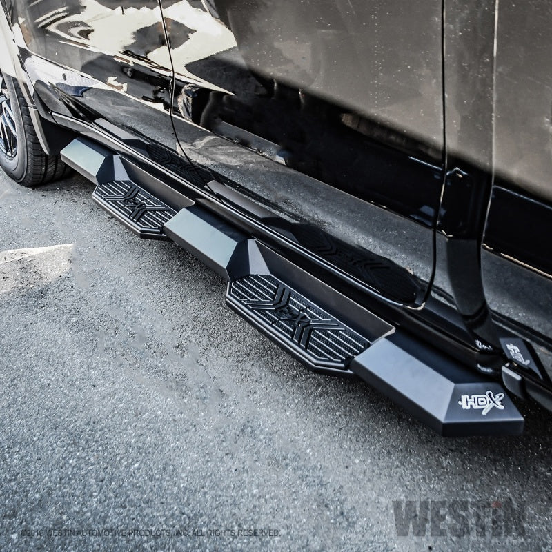 Westin 19+ Chevrolet Silverado 1500 DC HDX Xtreme Nerf Step Bars - Tex. Blk