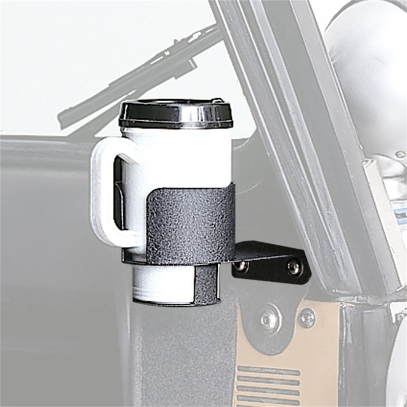 Rugged Ridge Cup Holder Windshield Mount Jeep CJ / Jeep Wrangler