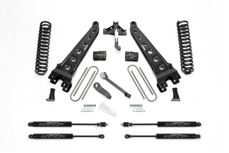 Fabtech 17+ Ford F250/F350 4WD Diesel 4in Rad Arm Sys w/Coils & Stealth