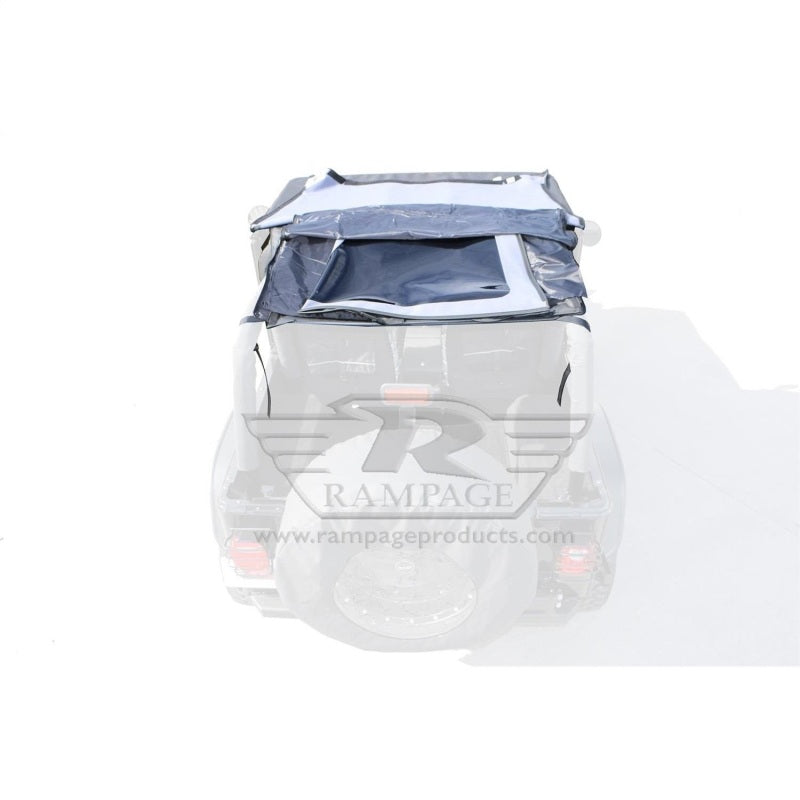 Rampage Jeep Wrangler(YJ) Frameless Soft Top Kit - Black Diamond