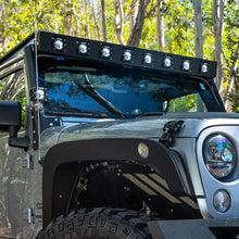 Load image into Gallery viewer, Go Rhino Jeep Wrangler JK WLF Windshield Light Mount Frame - Eight Cube Lights
