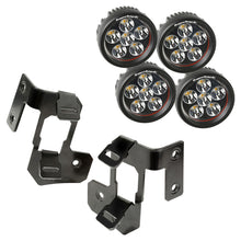 Load image into Gallery viewer, Rugged Ridge Jeep Wrangler JK Semi-Gloss Black Round A-Pillar LED Light Mount Kit