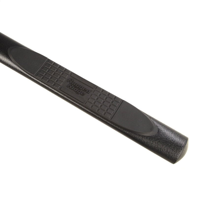 Rugged Ridge 4in Oval Side Step Black Jeep Wrangler JL 4DR