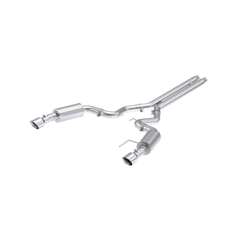 MBRP Ford Mustang GT S650, 5.0  Aluminized Steel 3in Cat-Back Dual Split Rear (Street)