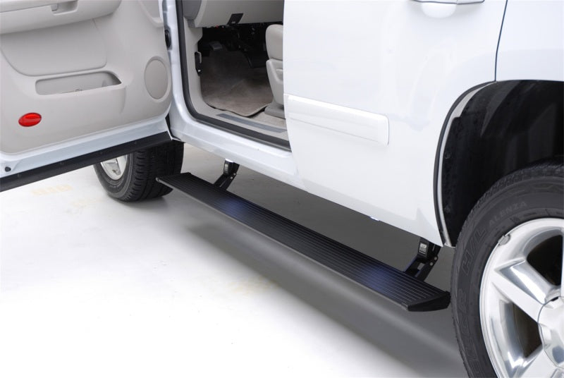 AMP Research Chevy Silverado 1500 Crew Cab PowerStep Plug N Play - Black (w/OEM Illumination)