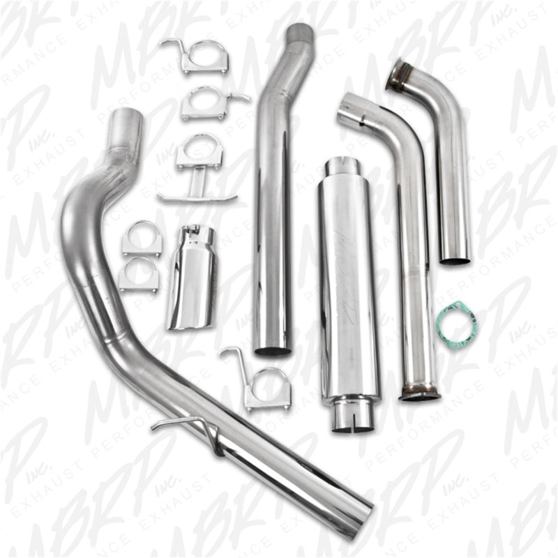 MBRP Ford F-250/350 6.0L EC/CC Turbo Back Single Side (Stock Cat)