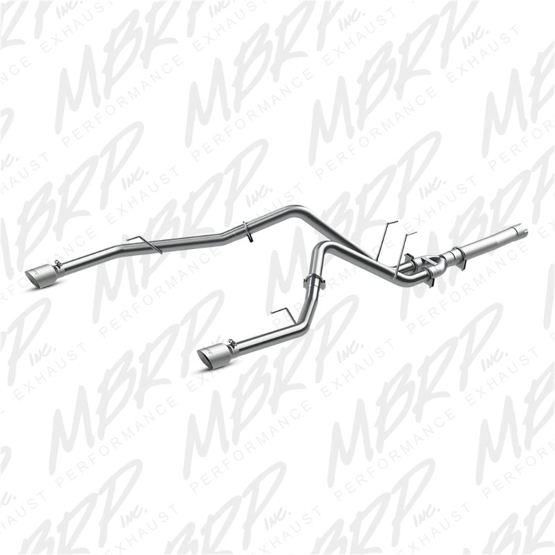 MBRP Dodge Ram 1500 3.0L EcoDiesel 2.5in Filter Back Exhaust Dual Split Rear Exit Alum