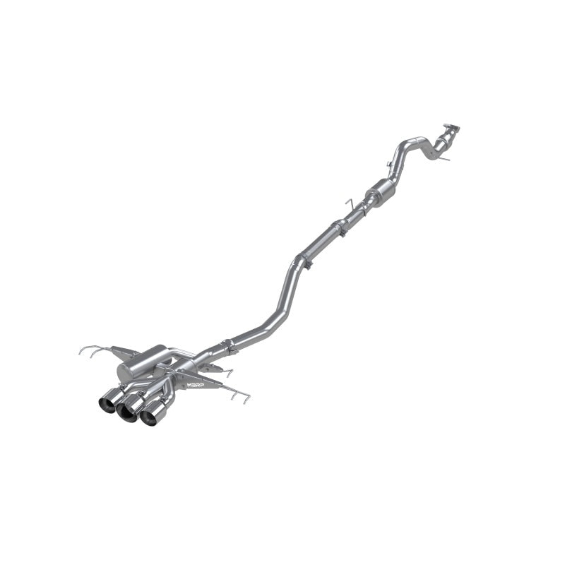 MBRP Honda Civic Type R 2.0L T304 Stainless Steel 3.0in Cat-Back w/Triple Center Outlet