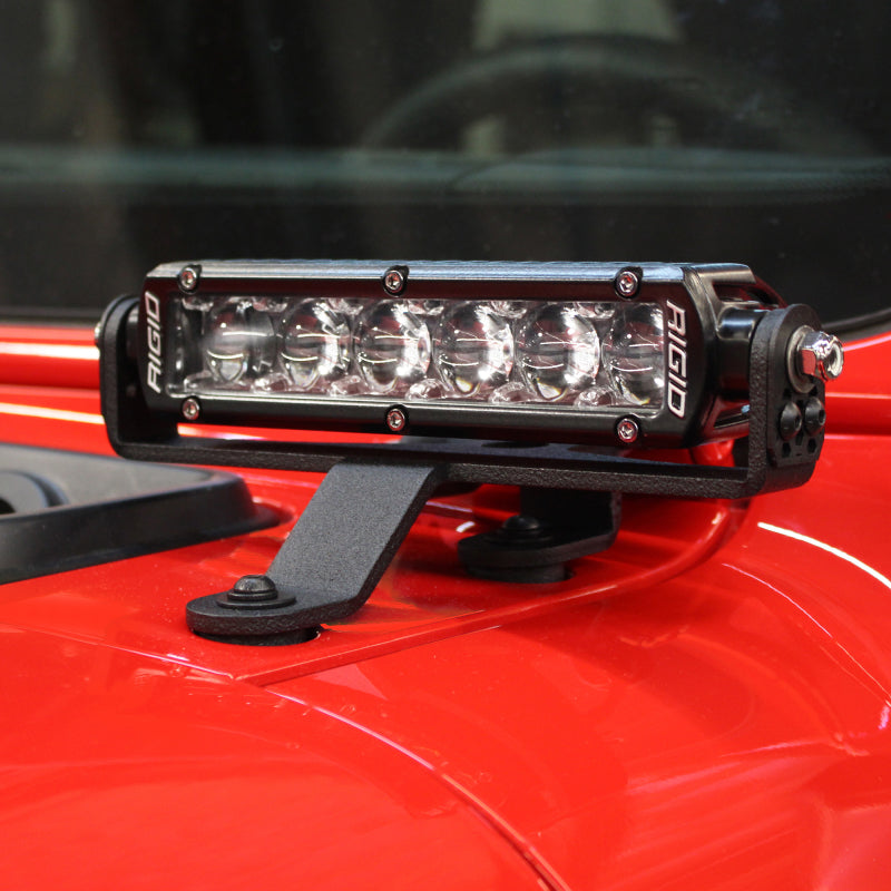 Go Rhino Jeep Wrangler JL/JLU/Gladiator JT Light Mount - Two 6in Single Tow