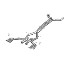 Load image into Gallery viewer, MBRP Chevy Camaro V8 6.2L 6spd 3in T409 Race Dual Cat Back w/ 4.5in Quad Dual Wall Tips
