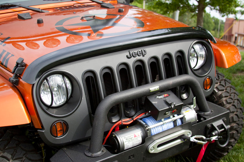 Rugged Ridge Wraparound Bug Deflector Smoke Jeep Wrangler