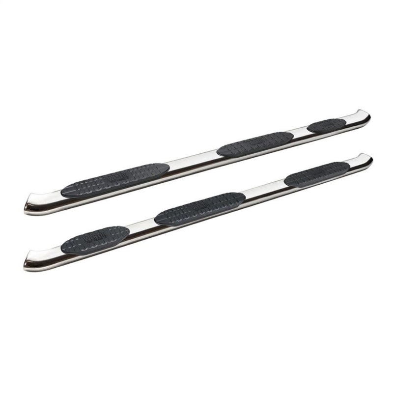 Westin Chevrolet Silverado Crew Cab PRO TRAXX 5 W2W Oval Nerf Step Bars - Stainless Steel
