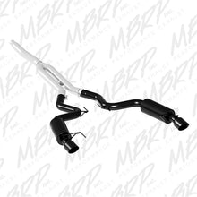 Load image into Gallery viewer, MBRP Ford Mustang EcoBoost 2.3L Black 3in Cat Back Dual Split Rear Exit (Street Version)