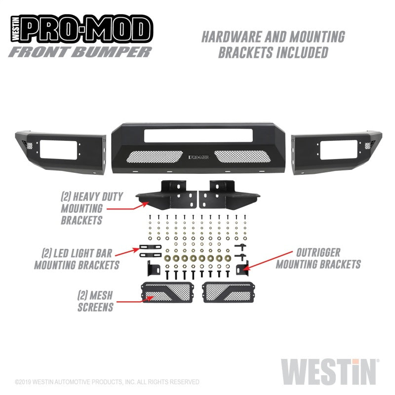 Westin 15+ Chevrolet Colorado Pro-Mod Front Bumper
