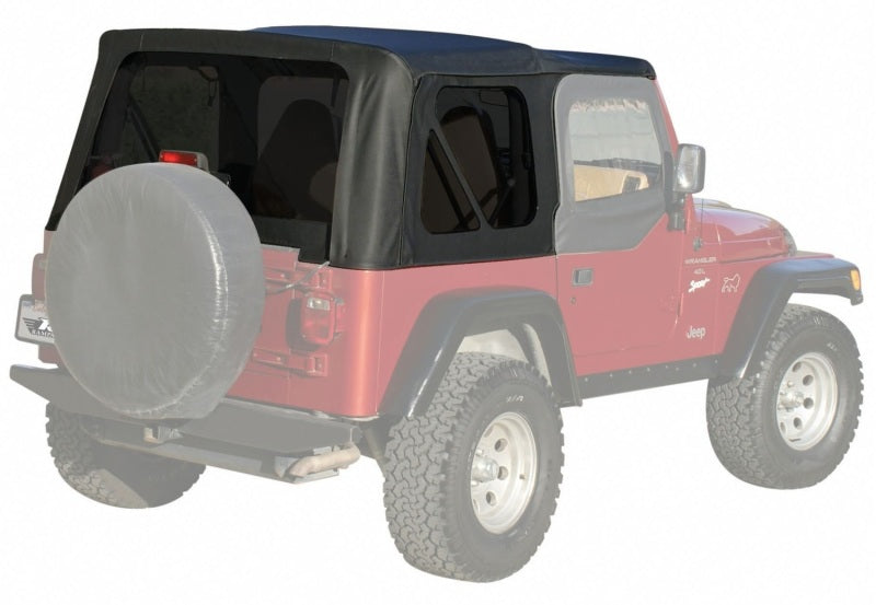Rampage Jeep Wrangler(TJ) OEM Replacement Top - Black Diamond