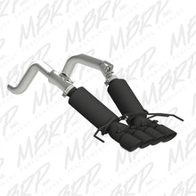 Load image into Gallery viewer, MBRP Chevy Corvette V8 6.2L 3in Black Dual Cat Back w/ 4in Quad Dual Wall Tips