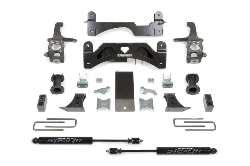 Fabtech 16+ Toyota Tundra 2WD/4WD 6in Basic Sys w/C/O Spacers & Stealth Rr