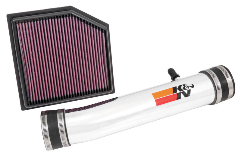 K&N 69 Series Performance Typhoon Intake Kit - Polished for Lexus GS350 3.5L V6