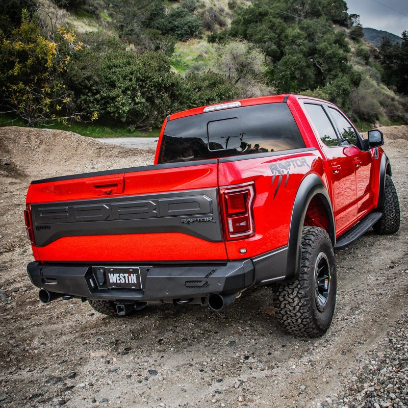 Westin 17+ Ford F-150 Raptor Pro-Series Rear Bumper - Textured Black