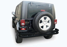 Load image into Gallery viewer, Rampage Jeep Wrangler(JK) Double Tube Rear Bumper - Black