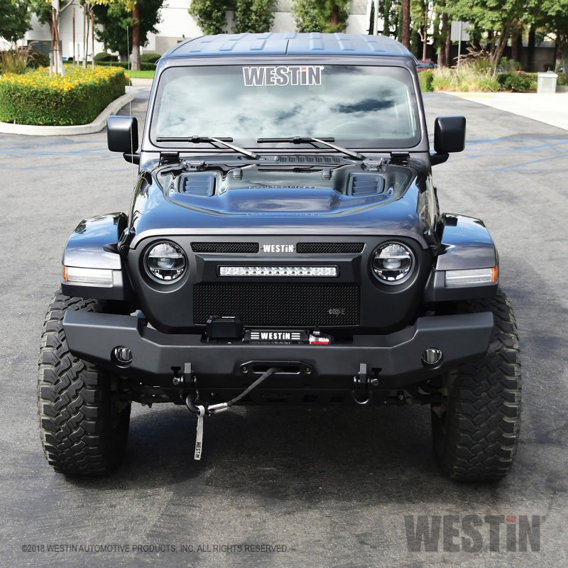 Westin 18+ Jeep Wrangler JL WJ2 Full Width Front Bumper - Textured Black