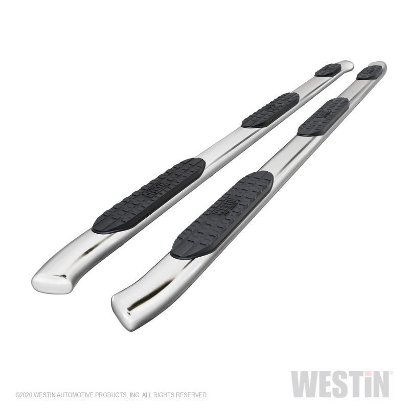 Westin Chevy Silverado 2500/3500 Double Cab (8ft Bed) PRO TRAXX 5 Oval W2W Nerf Bars - SS