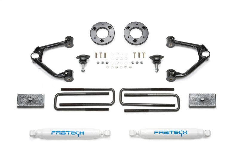 Fabtech 19+ GM K1500 P/U w/Trail Boss/At4 Pkg 1.5in Budget Sys w/Perf Shks