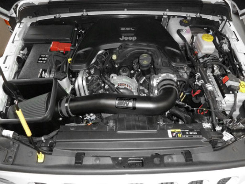 K&N Jeep Wrangler JL V6-3.6L F/I Blackhawk Performance Intake Kit (No Jeep Grand Cherokee)