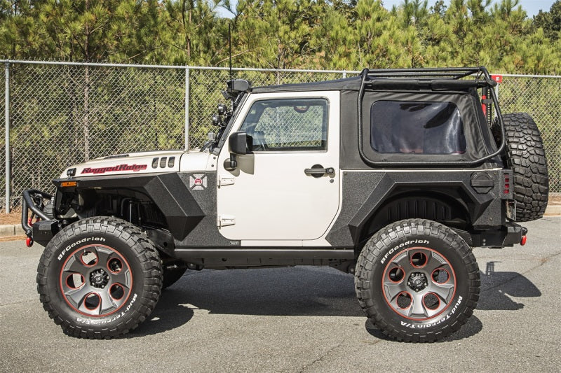 Rugged Ridge XHD Rear Armor Fenders Pair 2 Dr Jeep Wrangler JK