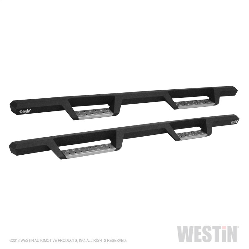 Westin 07+ Toyota Tundra DC HDX Stainless Drop Nerf Step Bars - Tex. Blk