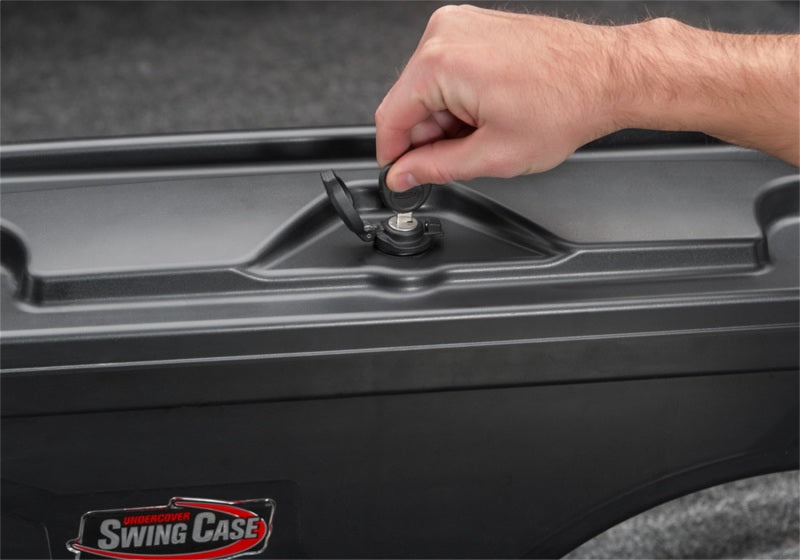 UnderCover Ford F-250/F-350 Drivers Side Swing Case - Black Smooth