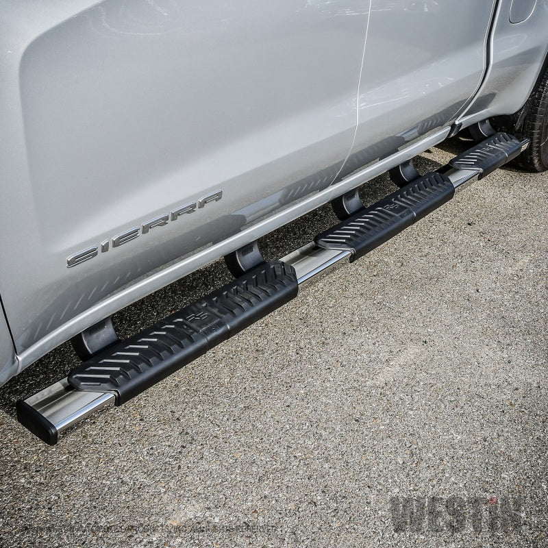 Westin Chevrolet Silverado/Sierra 1500 Crew Cab (5.5ft) R5 Modular Nerf Step Bars - SS