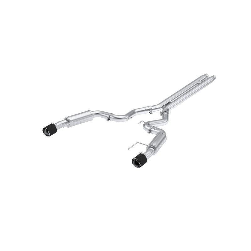 MBRP Ford Mustang GT S650, 5.0L Cat-Back Dual Split Rear with Carbon Fiber Tips, Race Version