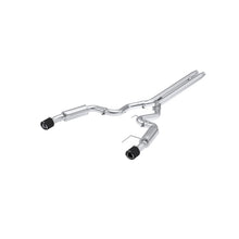 Load image into Gallery viewer, MBRP Ford Mustang GT S650, 5.0L Cat-Back Dual Split Rear with Carbon Fiber Tips, Race Version