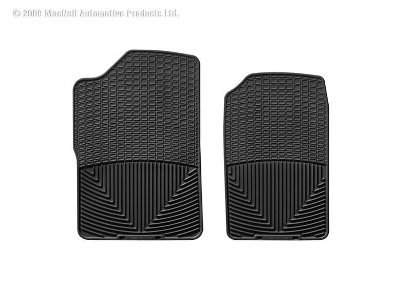 WeatherTech GMC Sierra Extended Cab Front Rubber Mats - Black