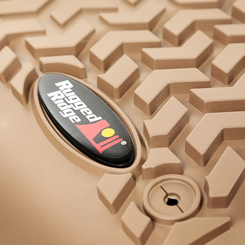 Rugged Ridge Floor Liner Front Tan Ford F-250 / F-350 Regular / Extended