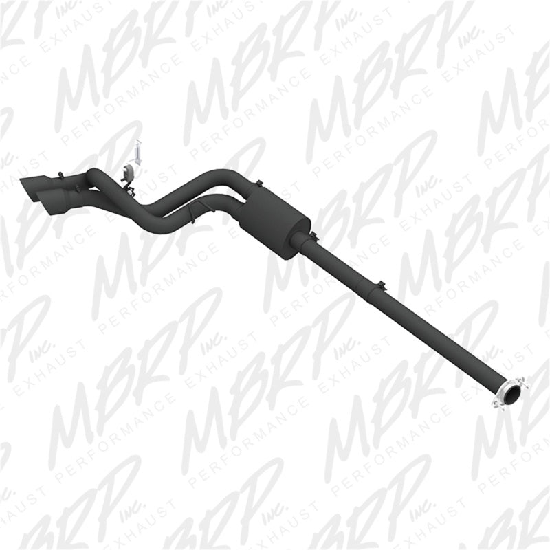 MBRP Ford F150 Pre-Axle 4.5in OD Tips Dual Outlet 3in Black Coated Cat Back Exhaust