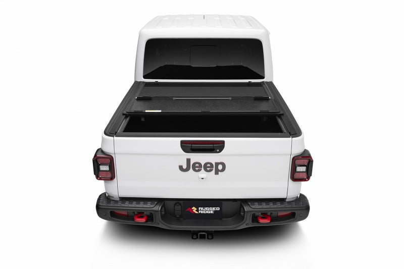 Rugged Ridge Armis Hard Folding With LINE-X Bed Cover JT