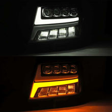 Load image into Gallery viewer, AlphaRex 07-14 Chevy Avalanche NOVA LED Proj Headlights Plank Style Gloss Black w/Activ Light/DRL