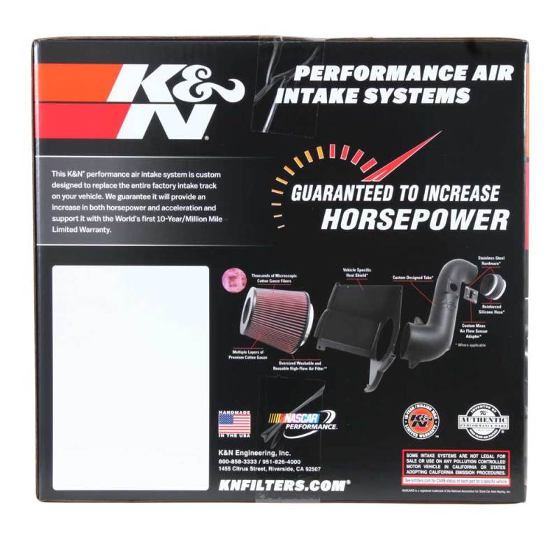 K&N Jeep Cherokee L4-2.4L Performance Air Intake Kit