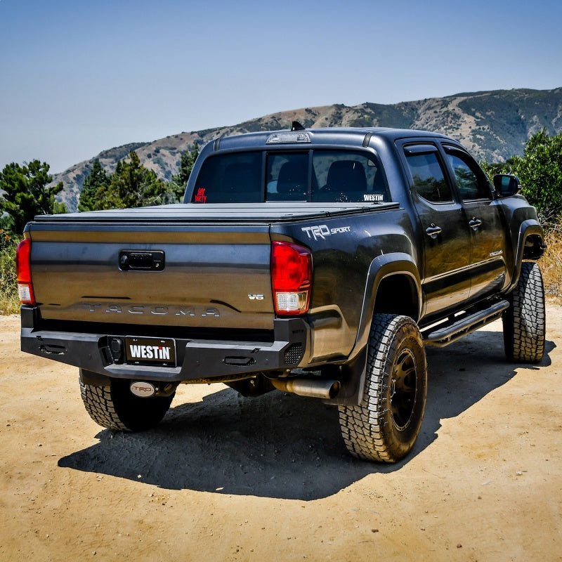 Westin 16+ Toyota Tacoma Pro-Series Rear Bumper - Textured Black