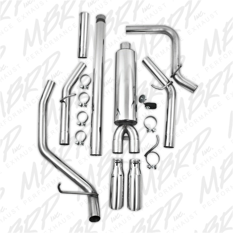 MBRP Chevy/GMC 1500 Silverado/Sierra 4.3L V6/5.3L V8 Dual Split Side T409 3in Cat Back Exhaust
