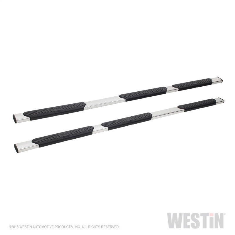 Westin 07+ Chevrolet Silverado 1500 CC 6.5ft Bed R5 M-Series W2W Nerf Step Bars - Polished SS