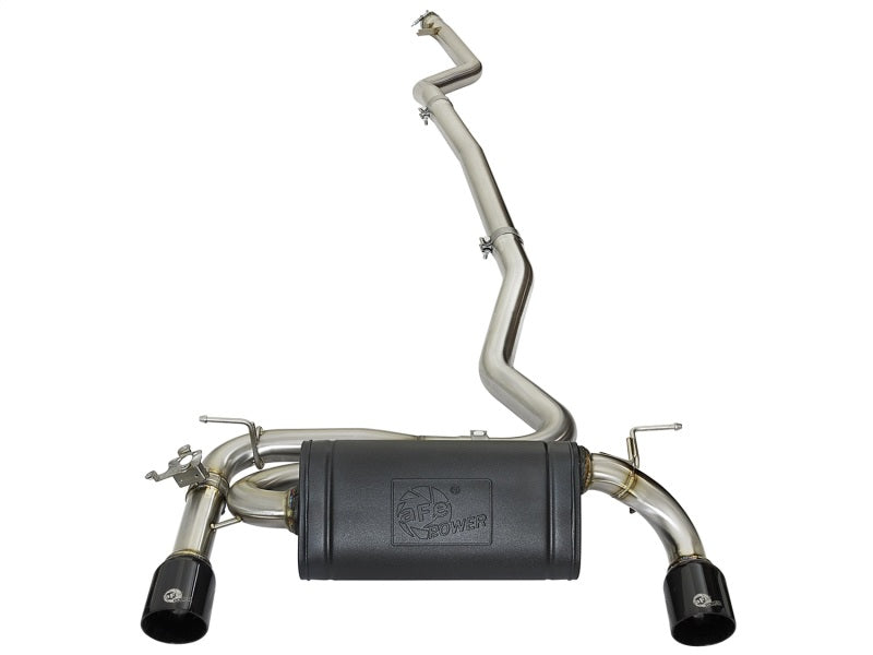 aFe MACHForce XP Exhausts Cat-Back SS 2016+ BMW 340i/iX 440i/iX (F3X) L6-3.0L (B58) w/Black Tips